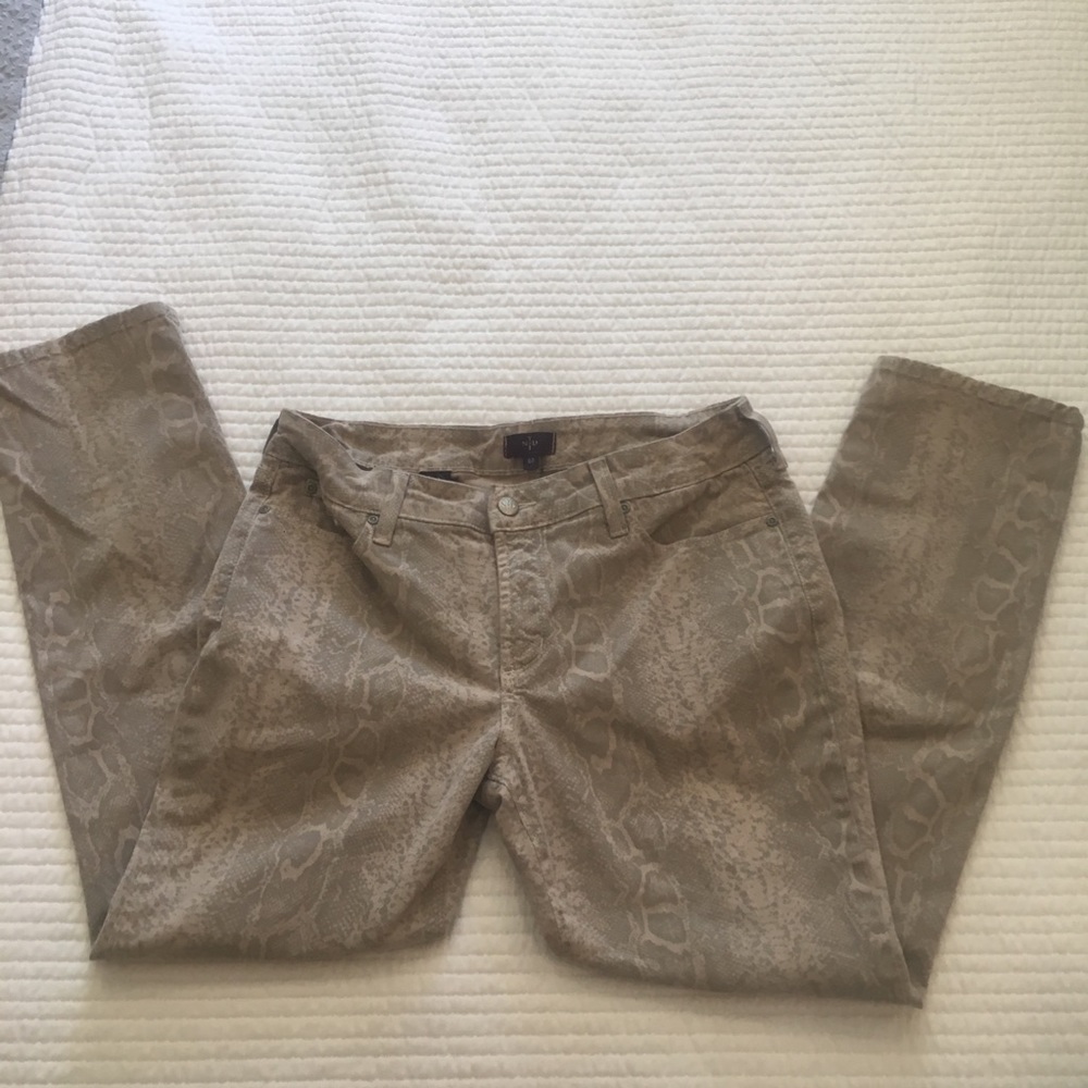 NYDJ Snake Print pants Skinny Size 8P